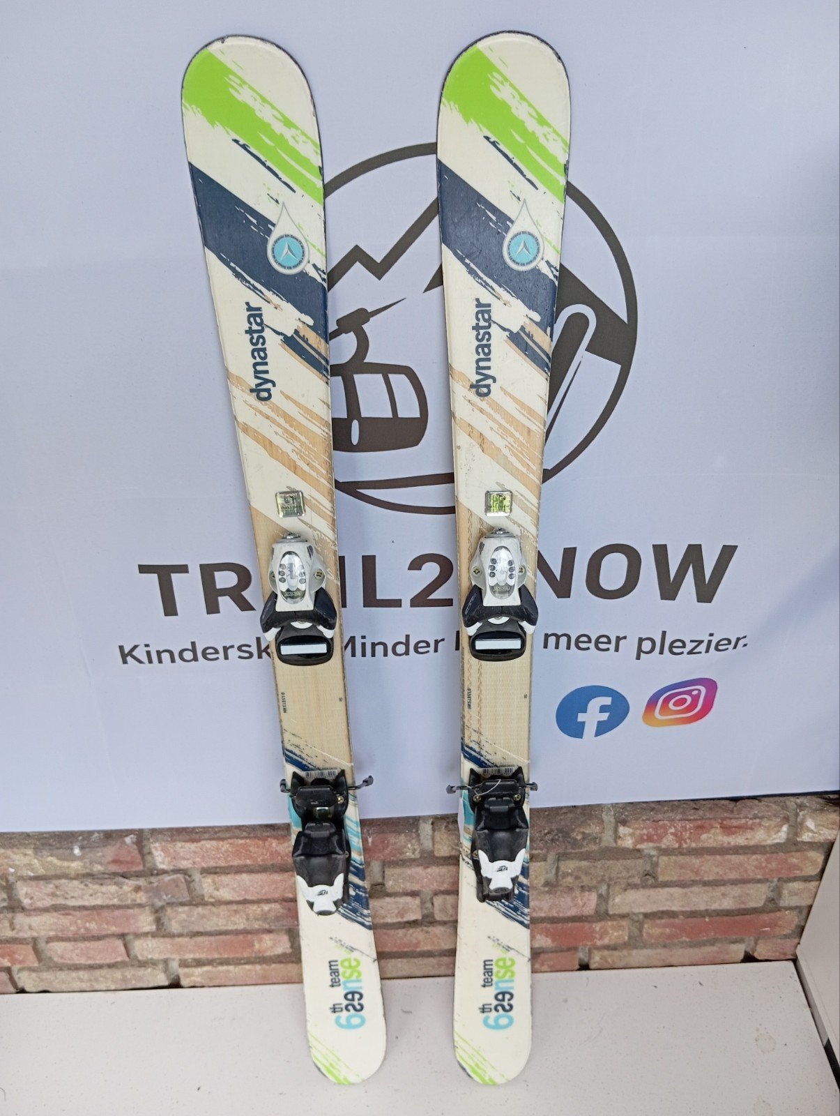 Dynastar Twintips Ski's 115cm - Gewaxt en Klaar!, Sport en Fitness, Ophalen of Verzenden, Gebruikt, 100 tot 140 cm, Ski's