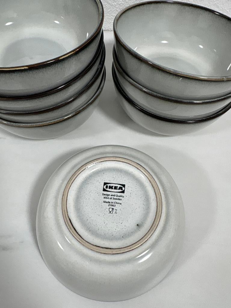 IKEA Gladelig schaal grijs 14cm - Nieuw, Huis en Inrichting, Ophalen, Porselein of Keramiek, Schaal, Rond