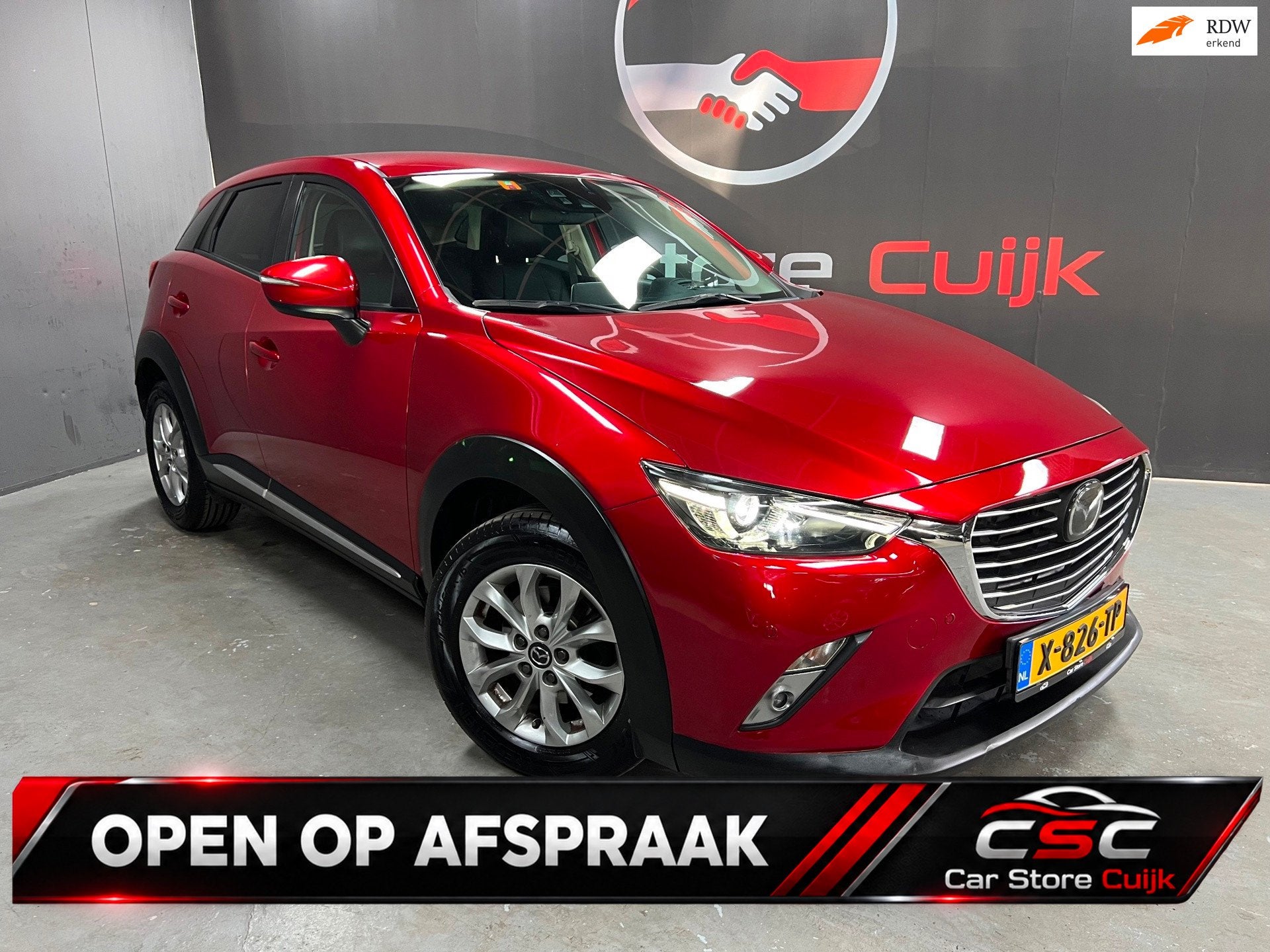 Mazda CX-3 2.0 SkyActiv-G 120 GT|HUD|Trekhaak|Carplay|Cam|St, Auto's, 1998 cc, 4 cilinders, Leder en Stof, SUV of Terreinwagen