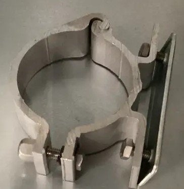 Nieuwe scharnierbeugel voor flespaal 76/82 mm klemmen, Ophalen of Verzenden, Nieuw