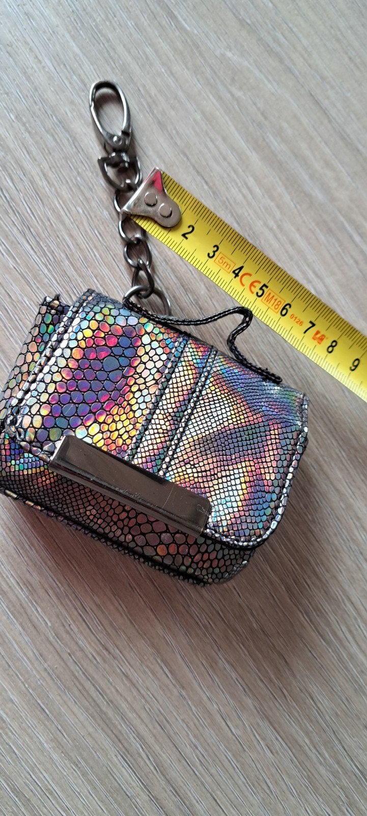 Mini Holografische Sleutelhanger Tasje, Sieraden, Tassen en Uiterlijk, Tassen | Damestassen, Ophalen of Verzenden