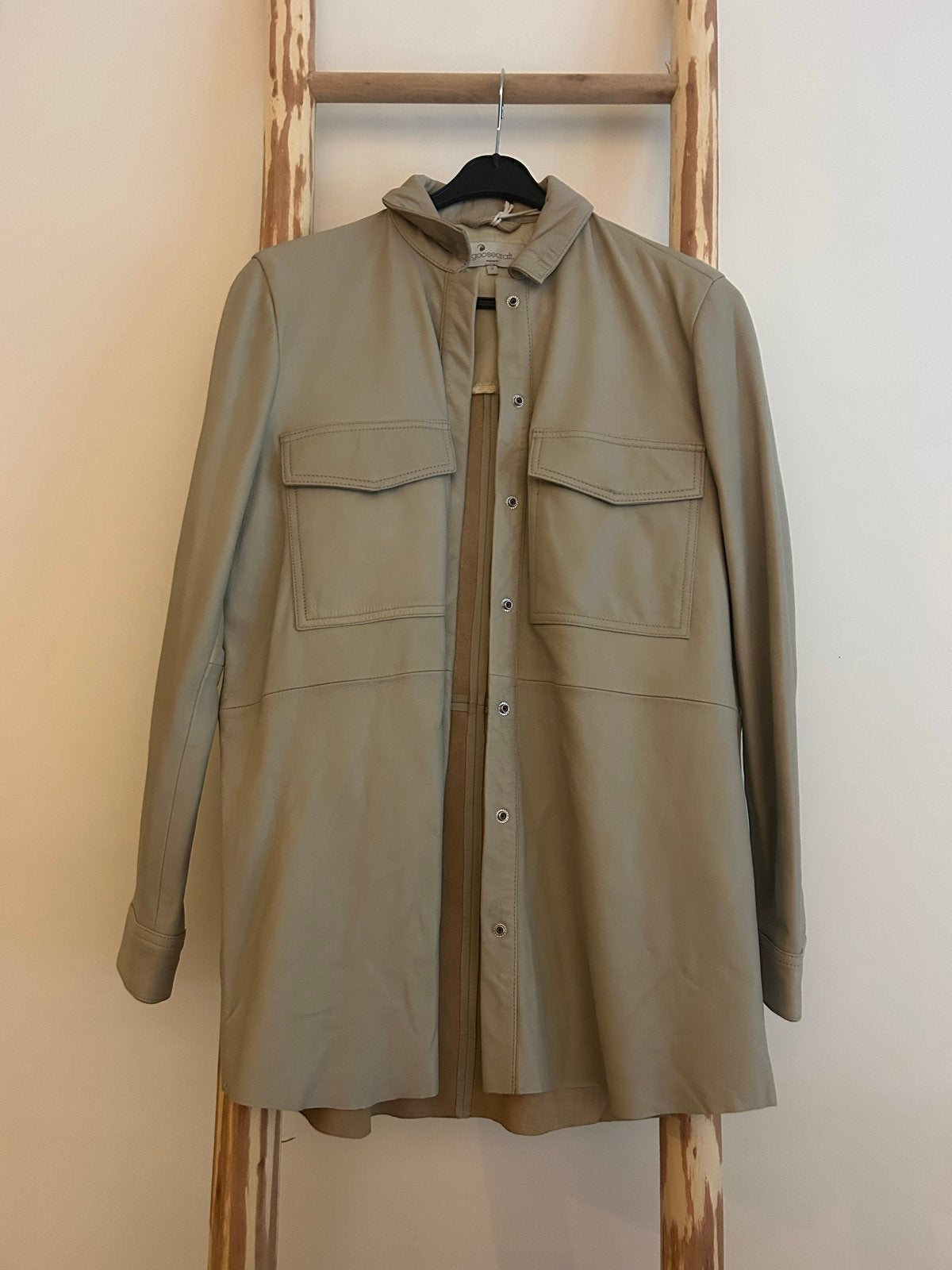 Goosecraft Leren Blouse/Jasje - Nieuw met kaartjes, Verzenden, Nieuw, Maat 36 (S), Beige