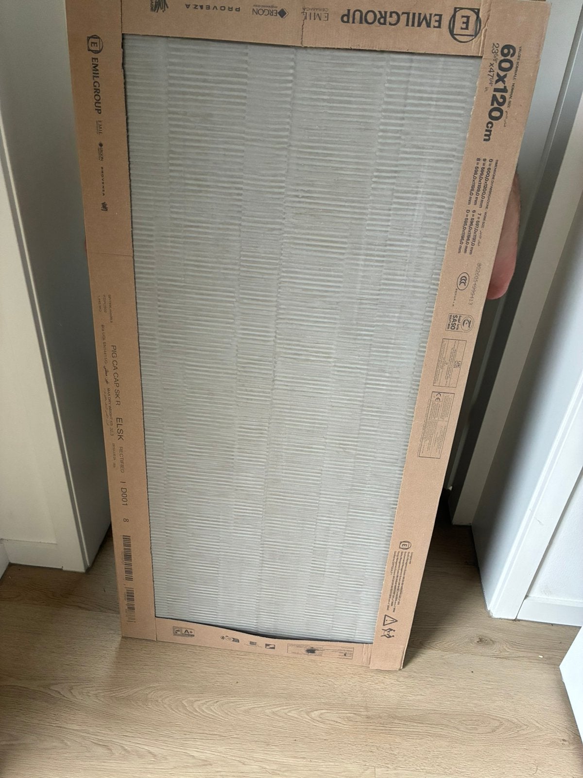 2 Resina cappuccino cardboard tegels 60x120 (Van Huus), Doe-het-zelf en Verbouw, Ophalen, Zo goed als nieuw, Minder dan 5 m², Vloertegels