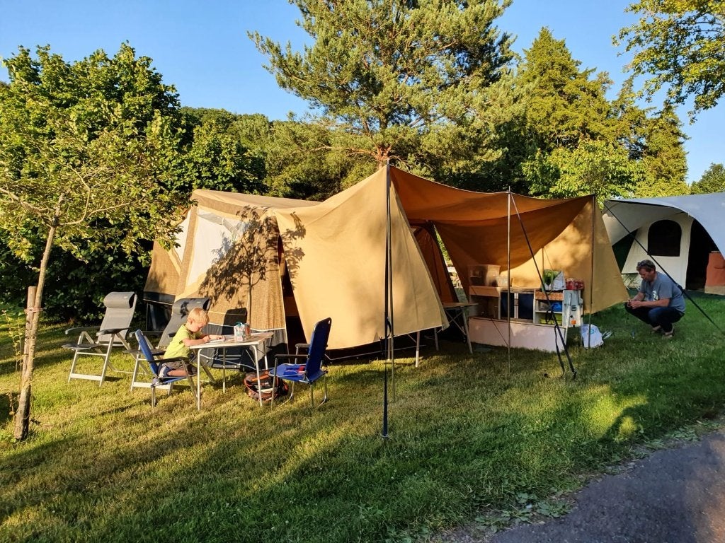 Vouwwagen Gerjak Tago Settler Crossing 2008 All season doek, Caravans en Kamperen, Vouwwagens, Overige kleuren, Aanwezig, Tot en met 4