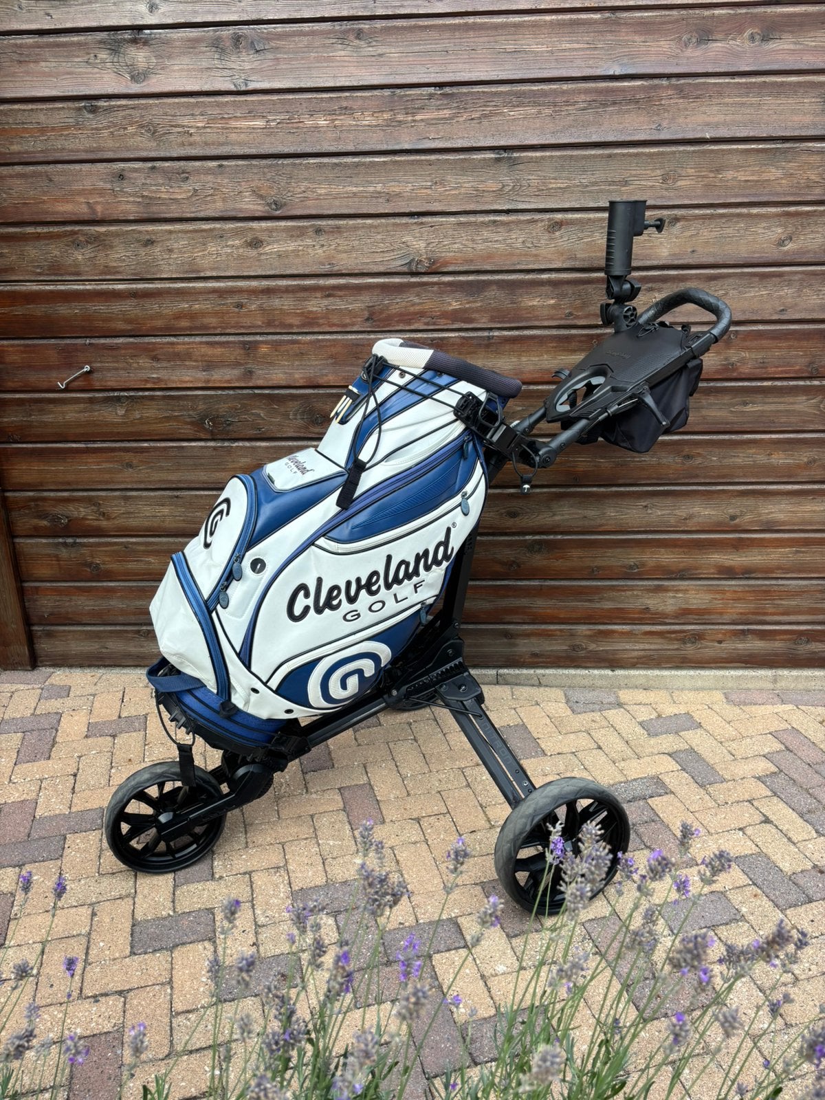 Bagboy Nitron golfkar met Cleveland golftas, Ophalen, Zo goed als nieuw, Golfkar, Overige merken