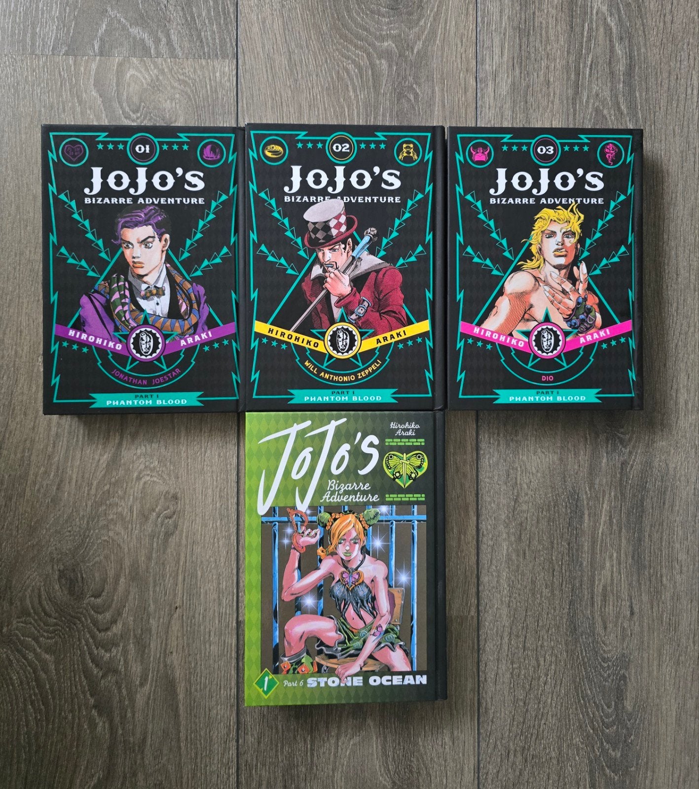JoJo's Bizarre Adventure Manga - Deel 1 & 6, Meerdere stripboeken, Verzenden, Zo goed als nieuw, Hirohiko Araki