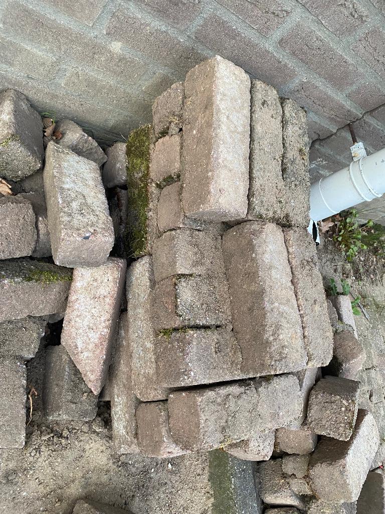 Gratis stenen af te halen, Tuin en Terras, Ophalen, Gebruikt, Beton, Klinkers