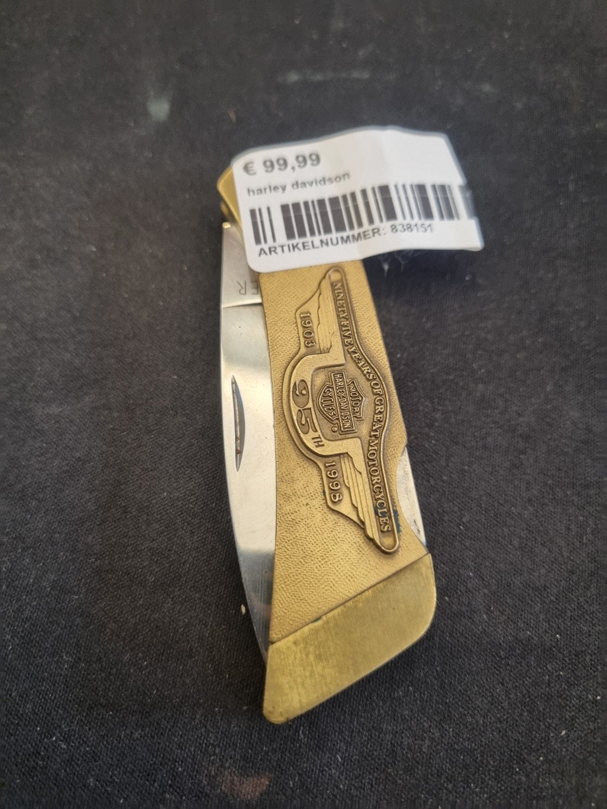 Gerber Harley-Davidson 95th Anniversary Zakmes, Ophalen of Verzenden, Zo goed als nieuw, Motoren