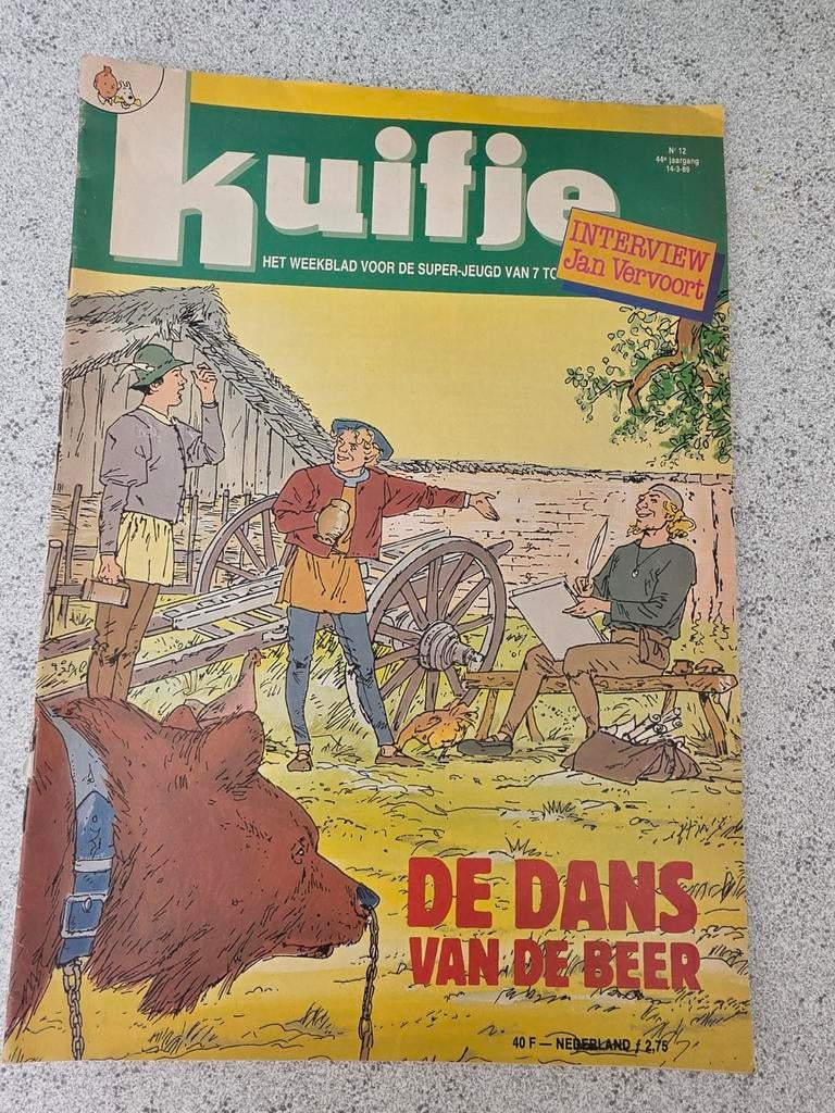 Kuifje Weekblad Nr. 12 - De Dans van de Beer (1984), Eén stripboek, Ophalen of Verzenden, Gelezen, Diverse
