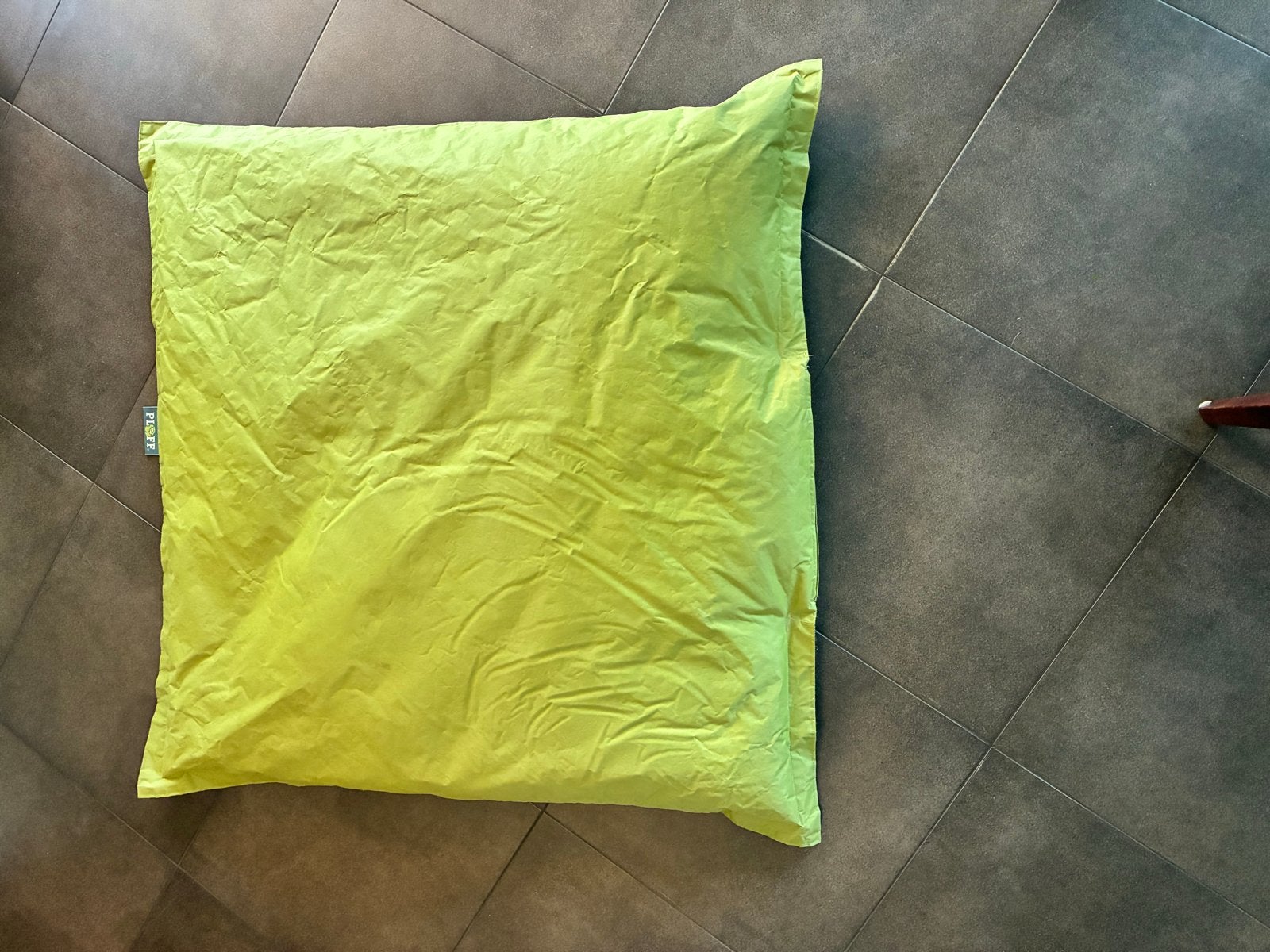 PLOFF Zitzak Elephant - 145 x145 cm. - Zgan - Limegroen, Ophalen, Zo goed als nieuw, Groen, Zitzak