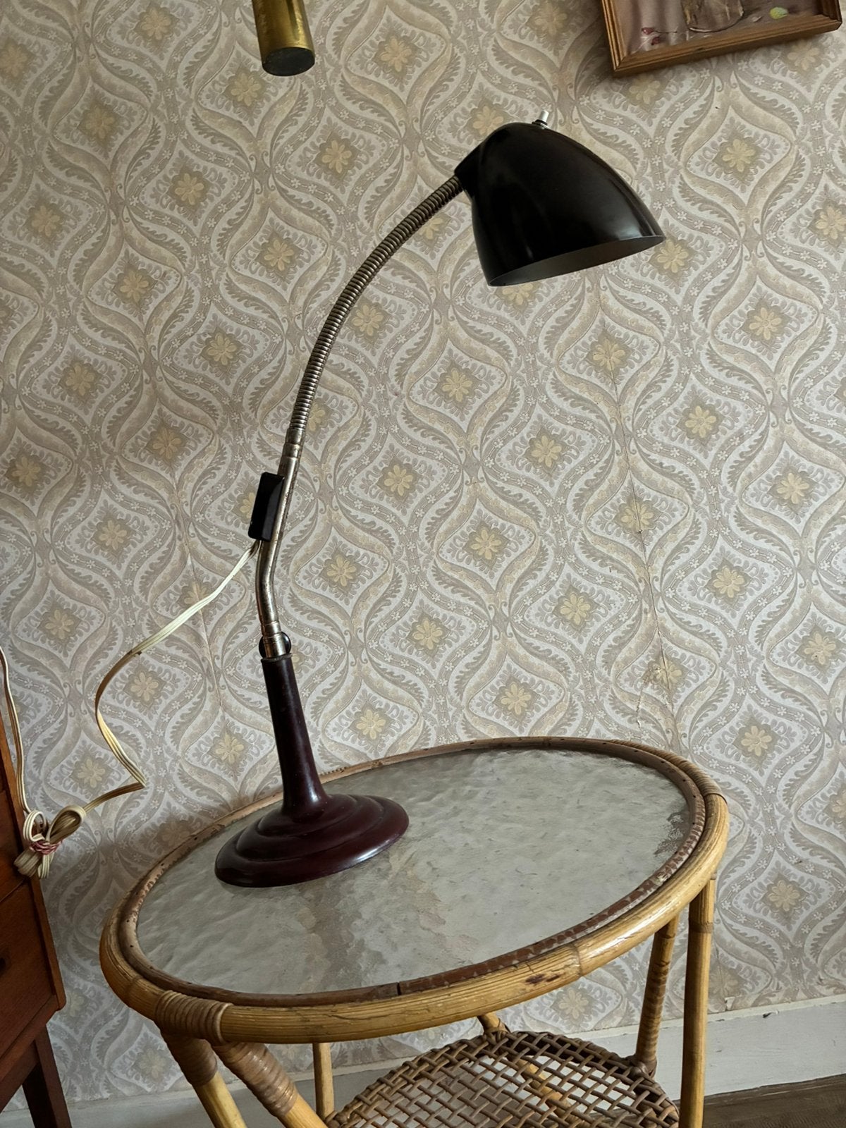 Vintage bureaulamp leeslamp lamp, Huis en Inrichting, Bureaulamp, Vintage, Ophalen of Verzenden, Zo goed als nieuw