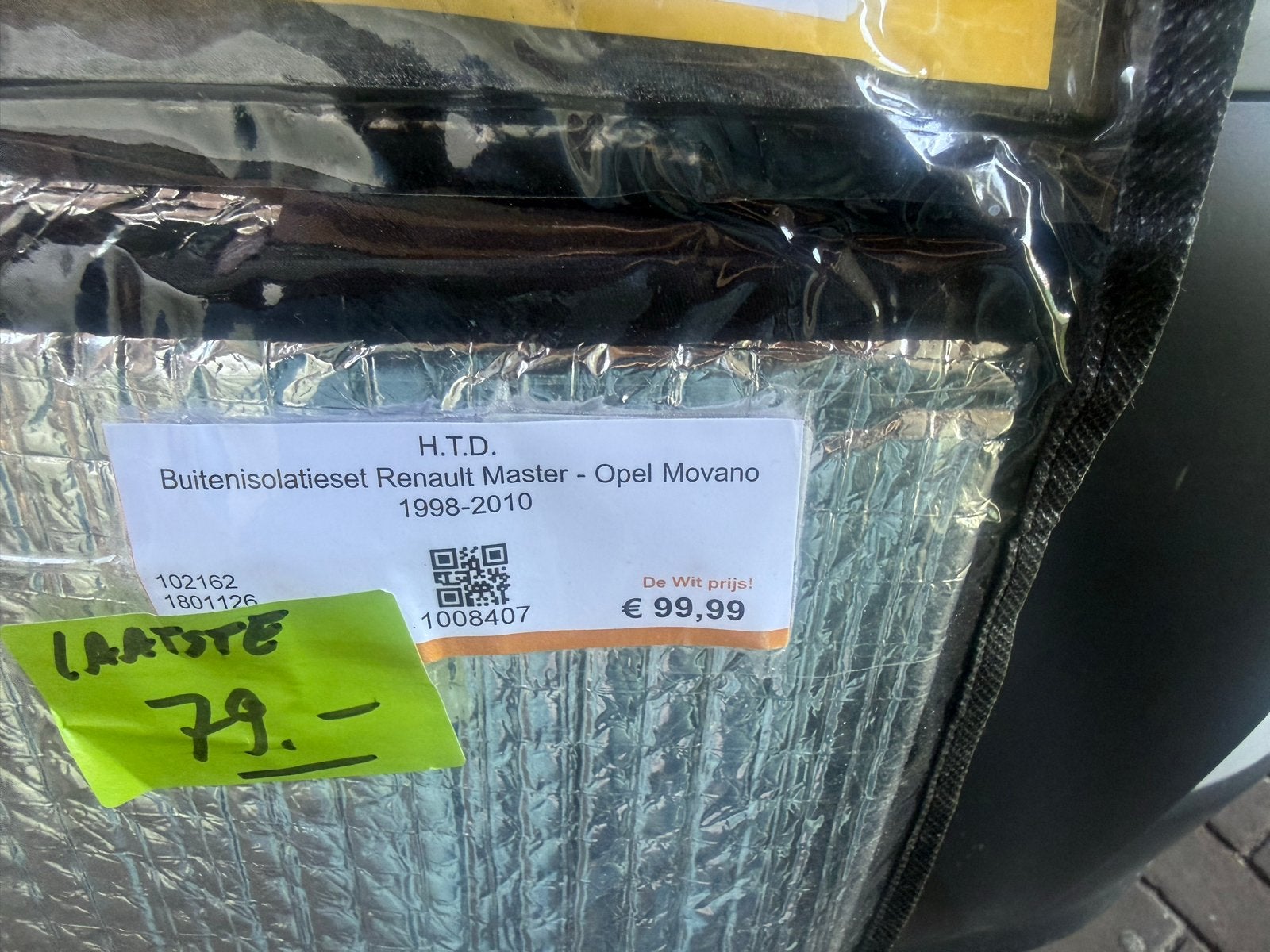 HTD Buitenisolatieset Renault Master - Opel Movano, Ophalen of Verzenden, Nieuw