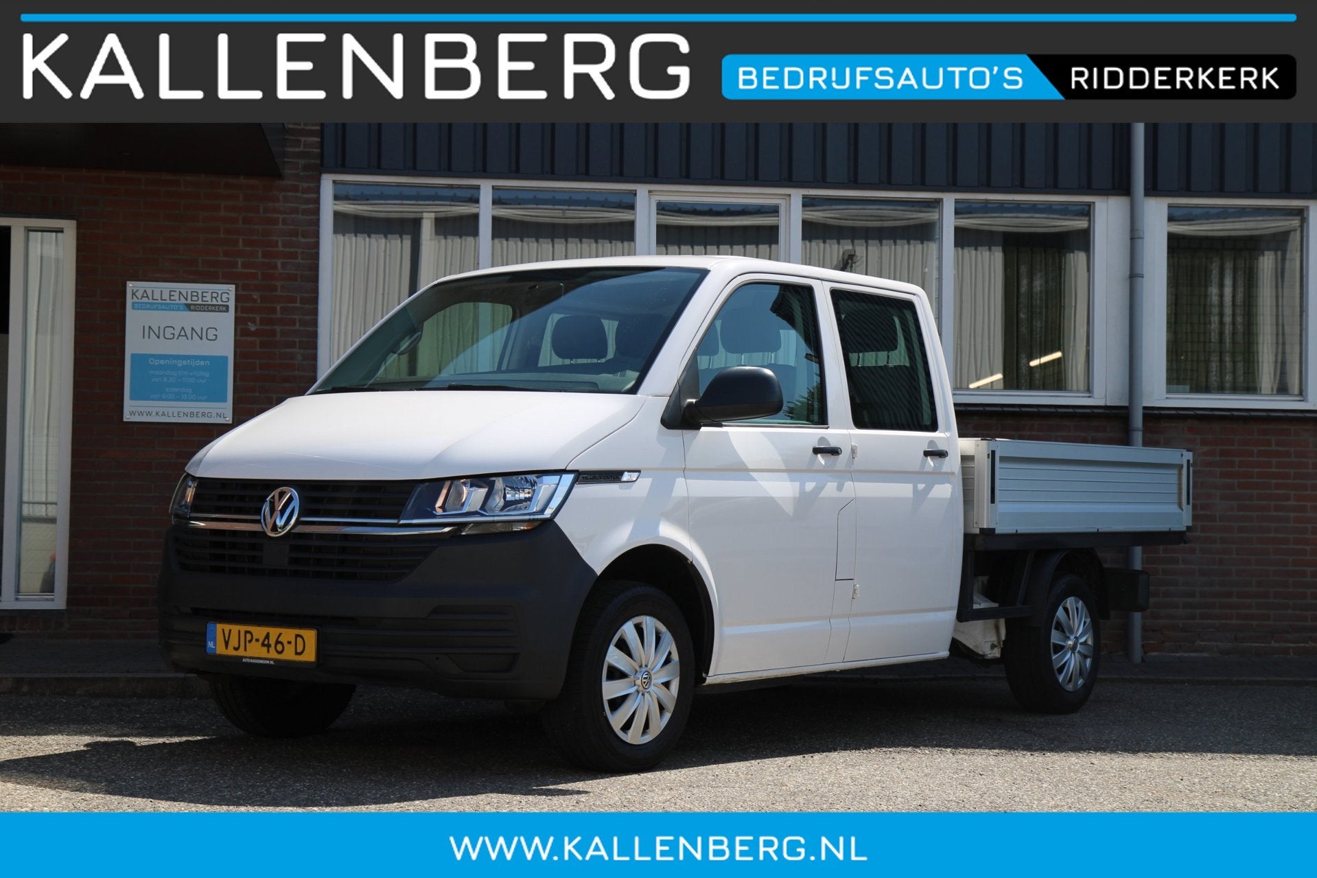 Volkswagen Transporter 2.0 TDI DC / 6 persoons / pick up / O, Auto's, Voorwielaandrijving, Gebruikt, Euro 6, 4 cilinders