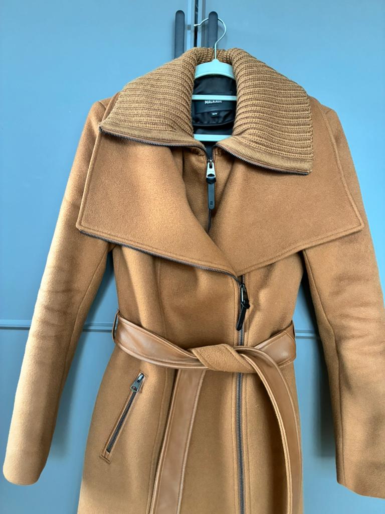 Mackage getaileerd jas wol bruin NORITA, Ophalen of Verzenden, Zo goed als nieuw, Maat 34 (XS) of kleiner, Bruin