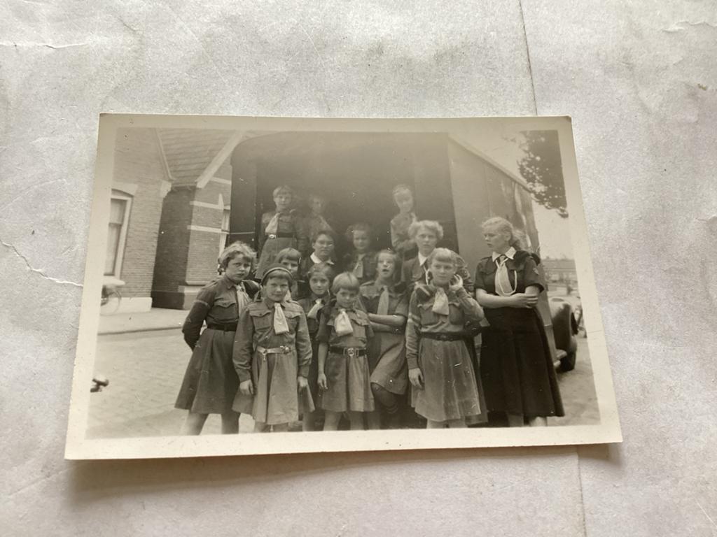 Weekend met padvinders (jaren '30-'50) 6x9 cm, Ophalen of Verzenden, Gebruikt, Overige typen