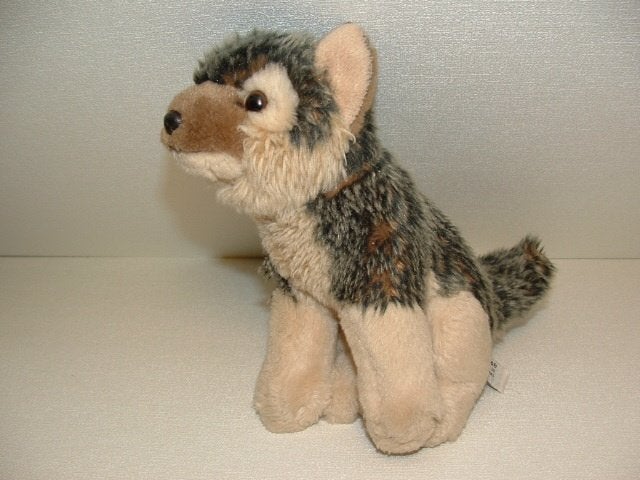 UNI TOYS LEOSCO WOLF PUPPY PLUCHE WOLLIG CREMEKLEURIG, Ophalen of Verzenden, Nieuw, Overige typen