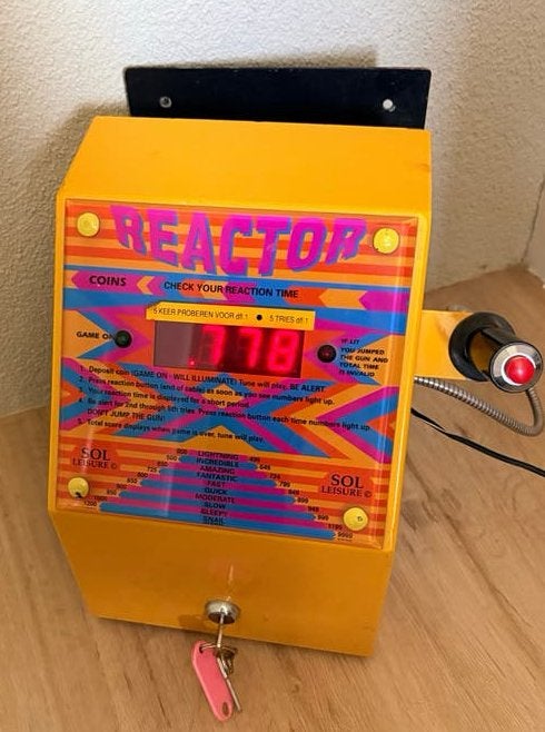 Vintage Reactor Reactietijd Arcade Spel - Sol Leisure, Ophalen, Gebruikt