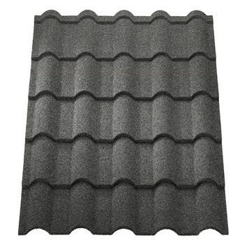 25 nieuwe metaal dakpanplaten 113x83 antraciet, Doe-het-zelf en Verbouw, Dakpannen en Dakbedekking, Zwart, Nieuw, 15 m² of meer