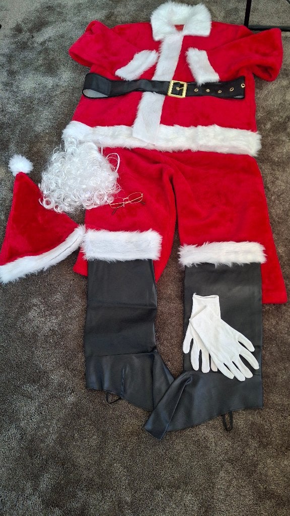 Verkleedpak/kerstmantenue compleet/carnaval, Ophalen, Zo goed als nieuw