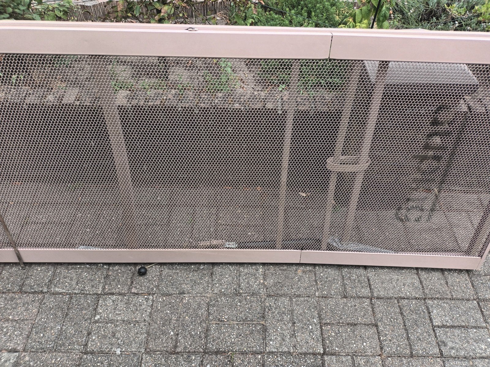 houten ledikant met verstelbare metalen bodem 90 bij 200, Ophalen, Gebruikt