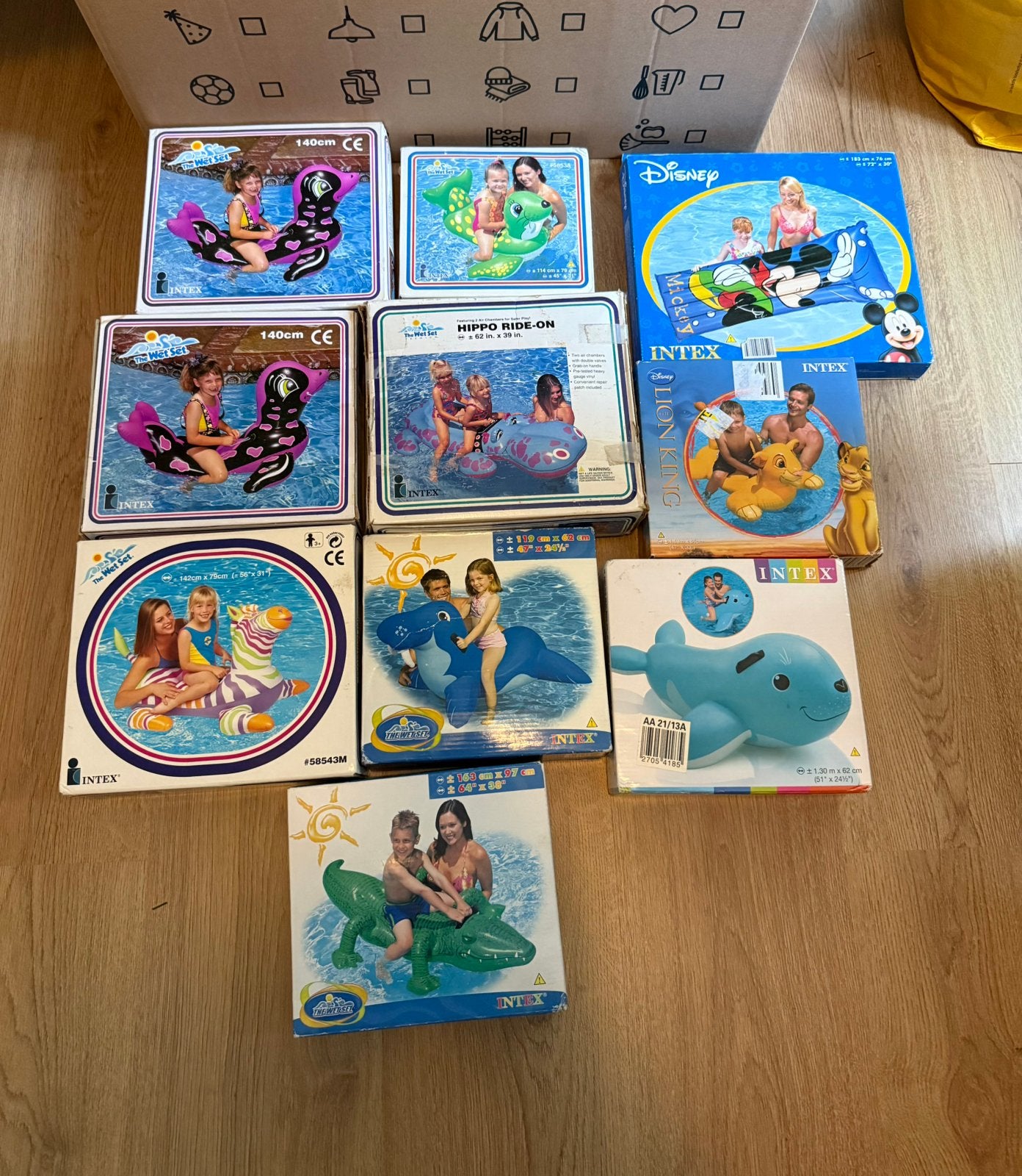 Vintage opblaas ride-on’s Intex & Bestway, Ophalen, Zo goed als nieuw
