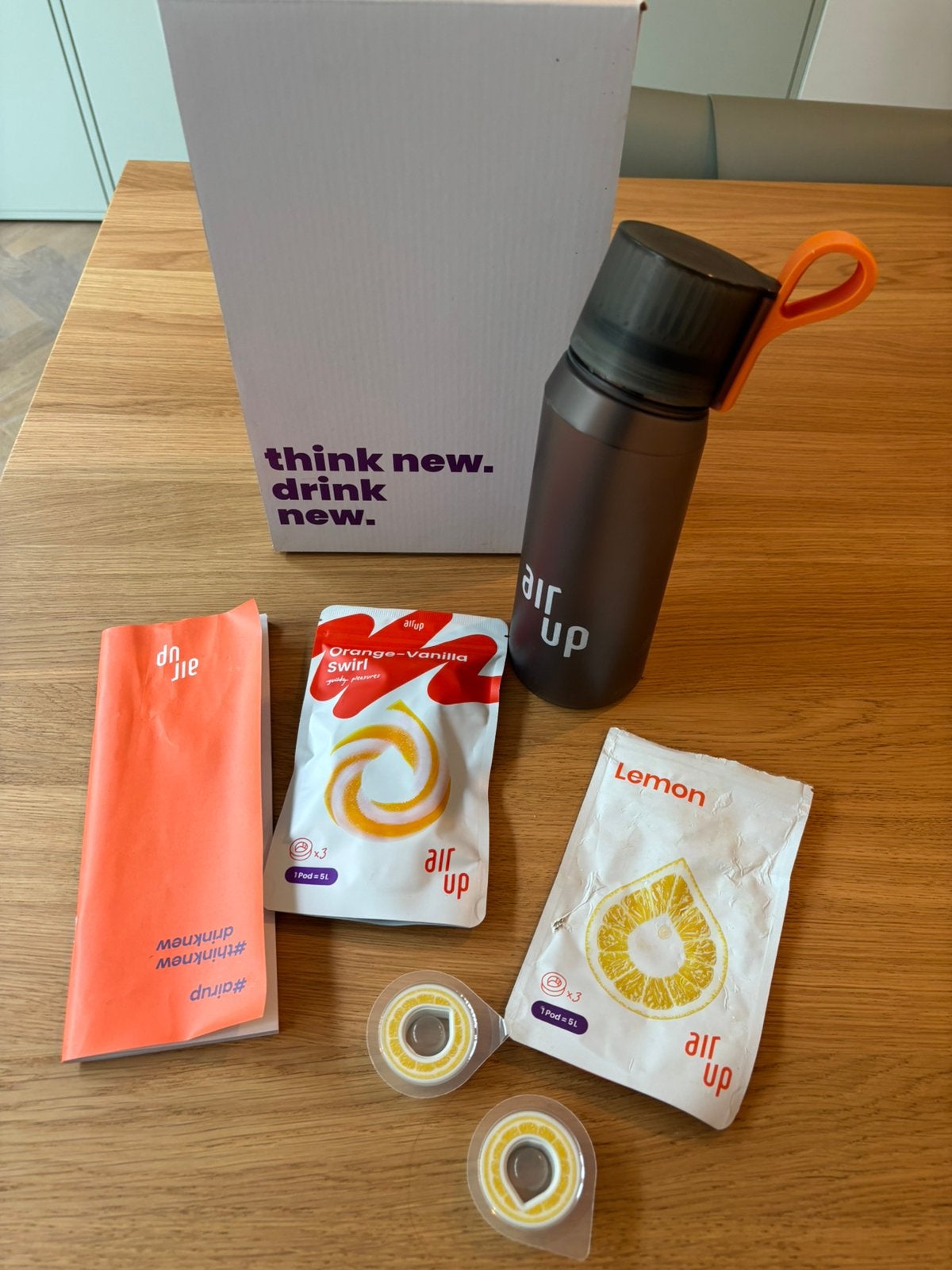 Air Up fles met pods, Ophalen of Verzenden, Zo goed als nieuw