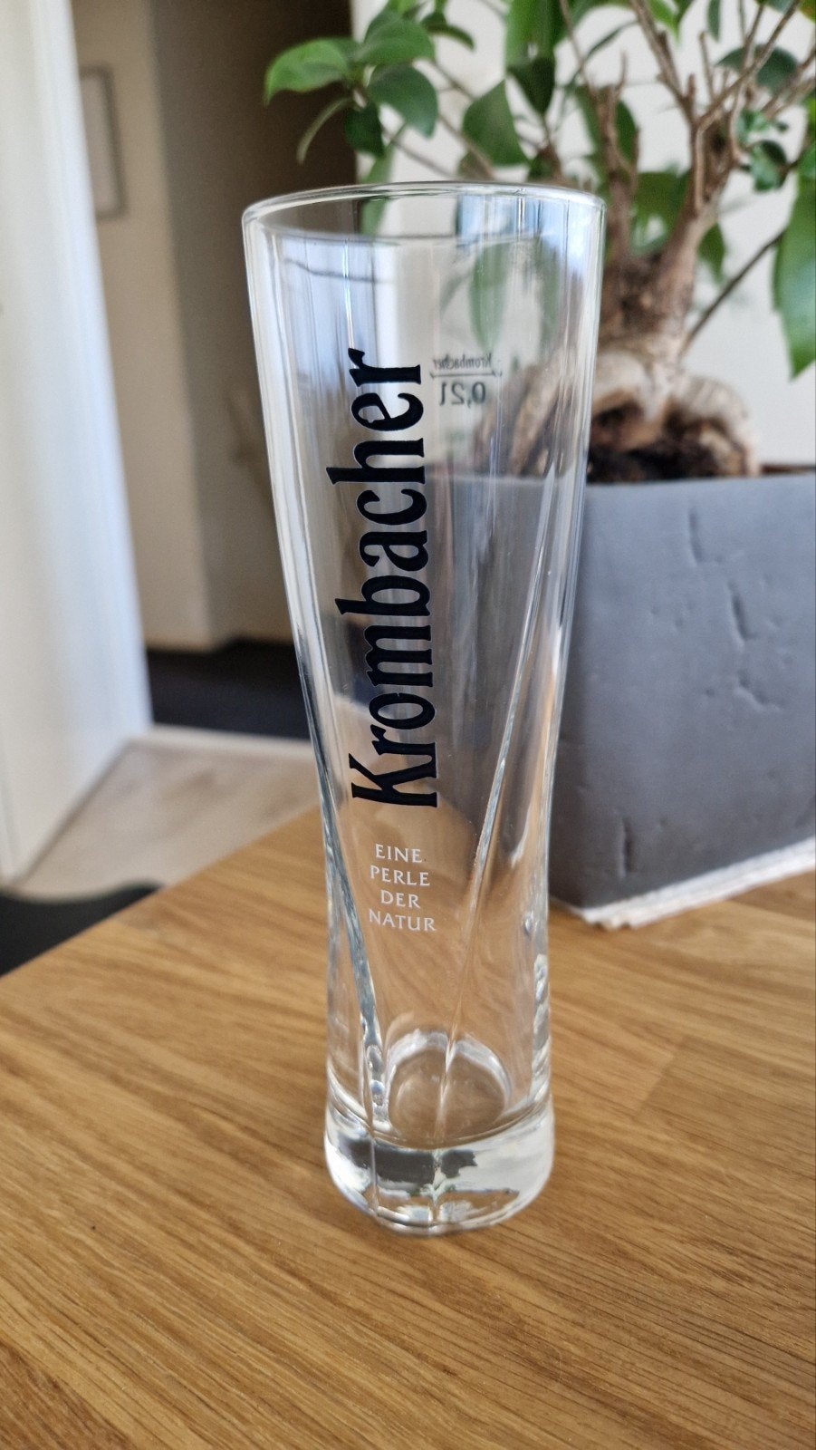 5 Krombacher bierglazen 0,2l - Zeer goede staat, Verzamelen, Biermerken, Ophalen of Verzenden