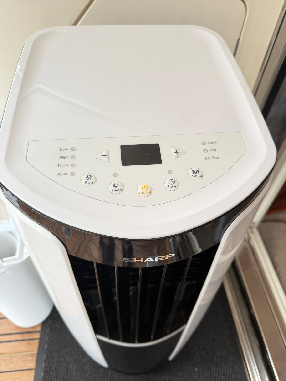 Sharp Mobiele Airco met Extra Flexibele Slang, Ophalen, Gebruikt, Minder dan 60 m³, Timer