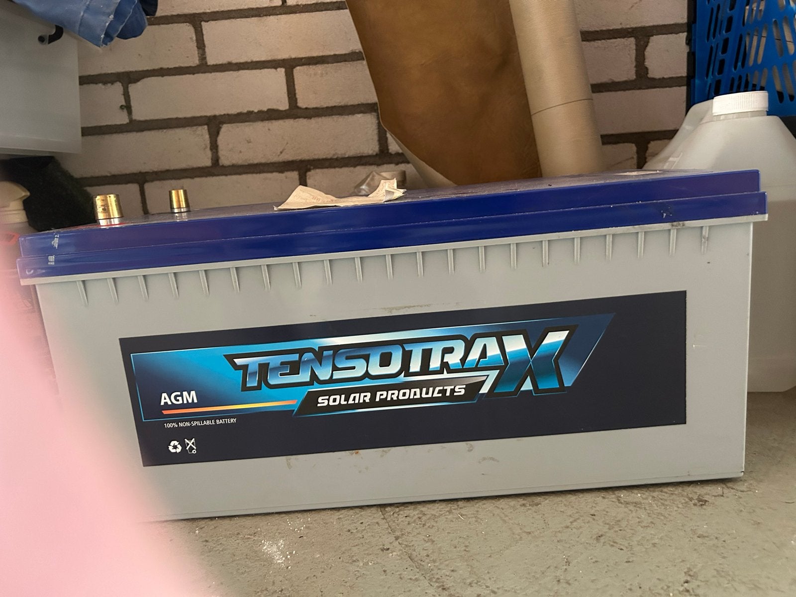 Tensotrax 250Ah 12V AGM Solar Deep-Cycle Accu, Ophalen of Verzenden, Gebruikt