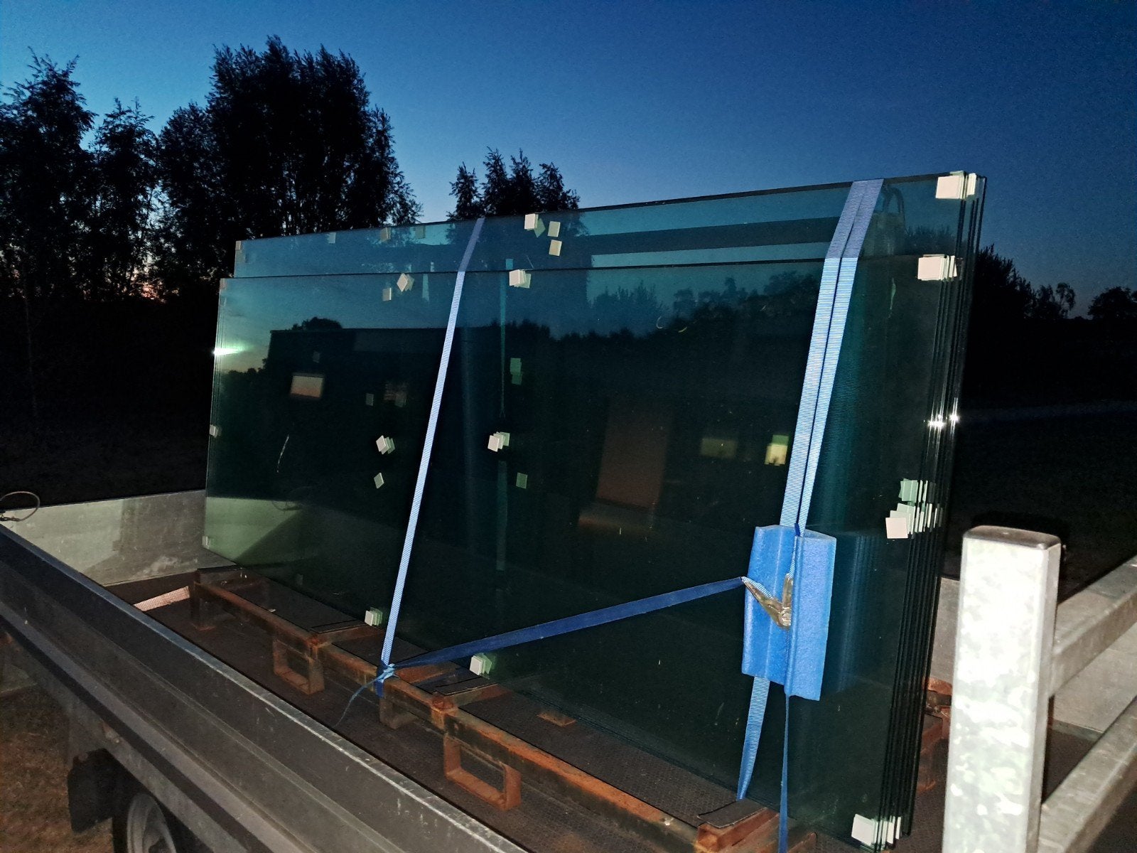 10 mm gehard glas, Doe-het-zelf en Verbouw, Glas en Ramen, Ophalen, 80 tot 120 cm, Nieuw, 160 cm of meer
