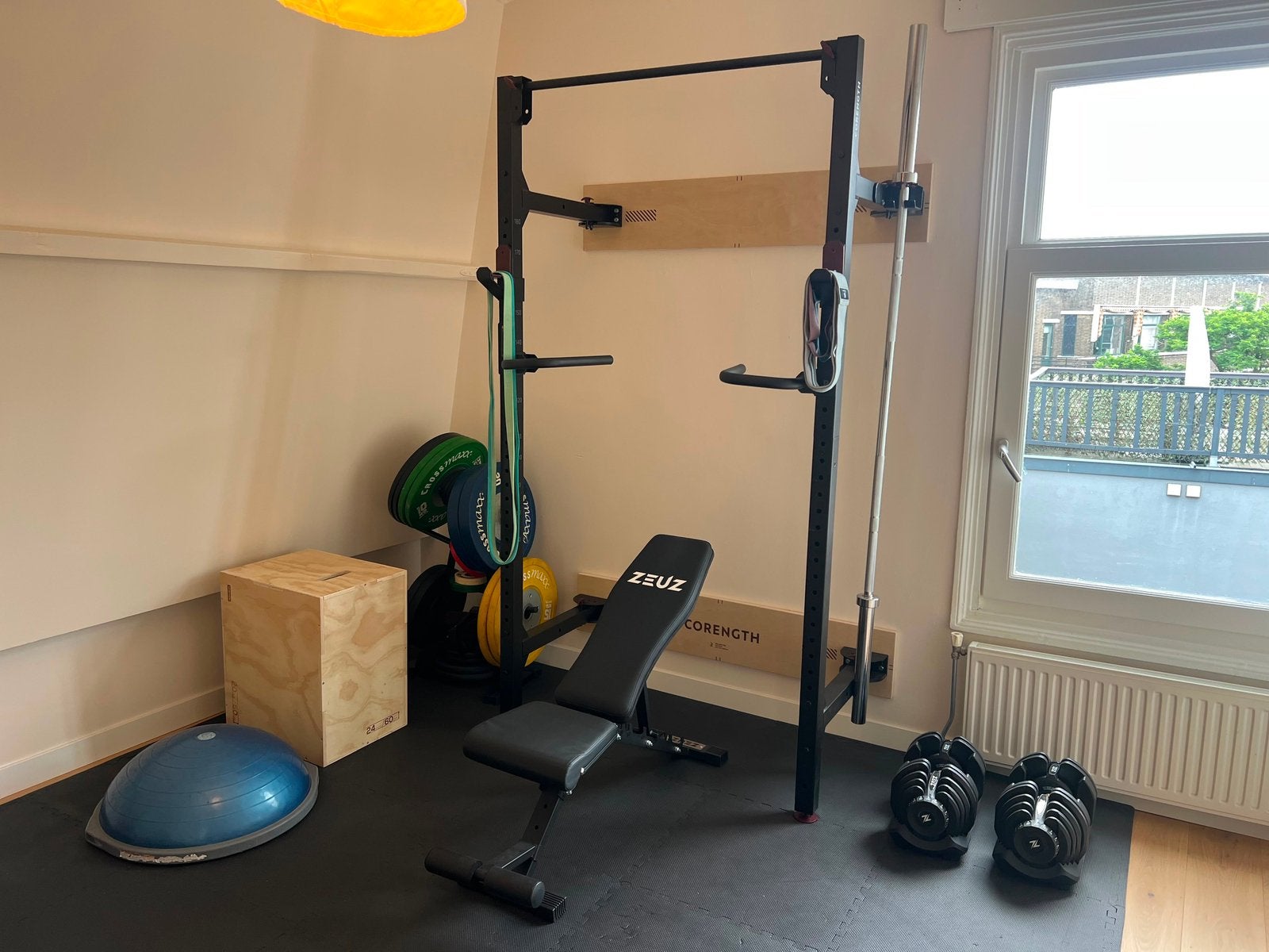 Volledige home gym te koop (zo goed als nieuw), Ophalen, Zo goed als nieuw, Krachtstation