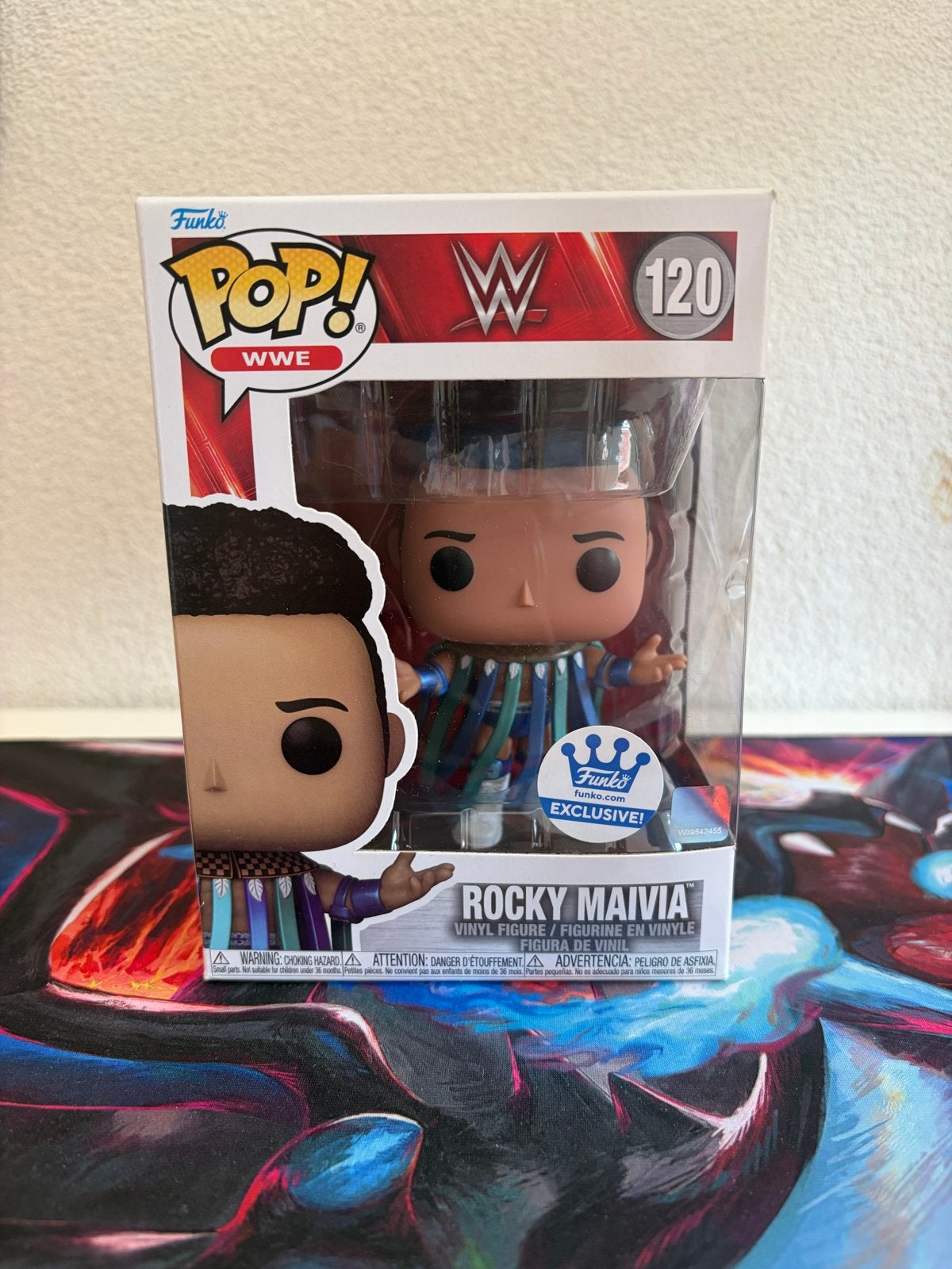 Funko Pop WWE Rocky Maivia (120), Verzamelen, Ophalen of Verzenden, Zo goed als nieuw