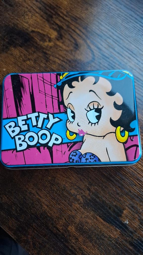 Betty Boop speelkaarten in blikje, Ophalen of Verzenden, Zo goed als nieuw, Overige typen