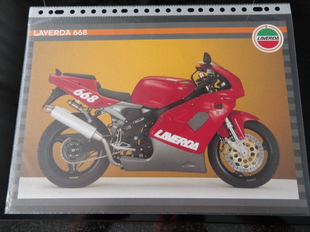 Laverda 668 Motorfiets folder- Vintage Collectie, Ophalen of Verzenden, Overige merken