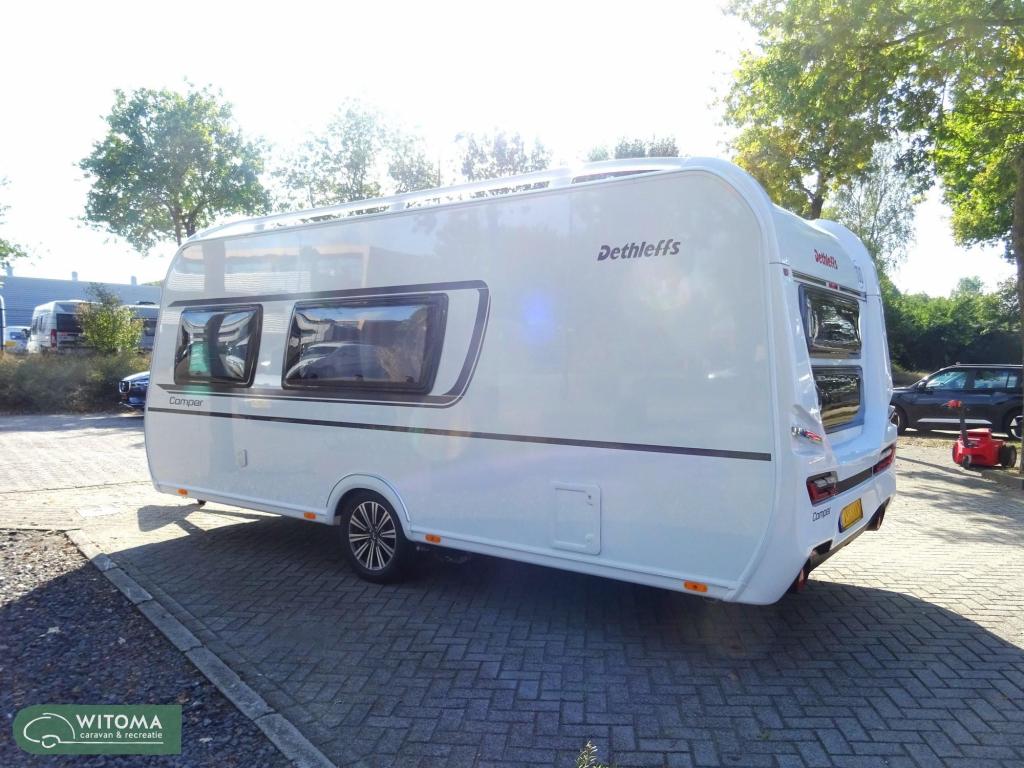 Dethleffs Camper 500 QSK airco mover etuiluifel, Caravans en Kamperen, Caravans, Dwarsbed, Schokbreker, Bedrijf, Treinzit