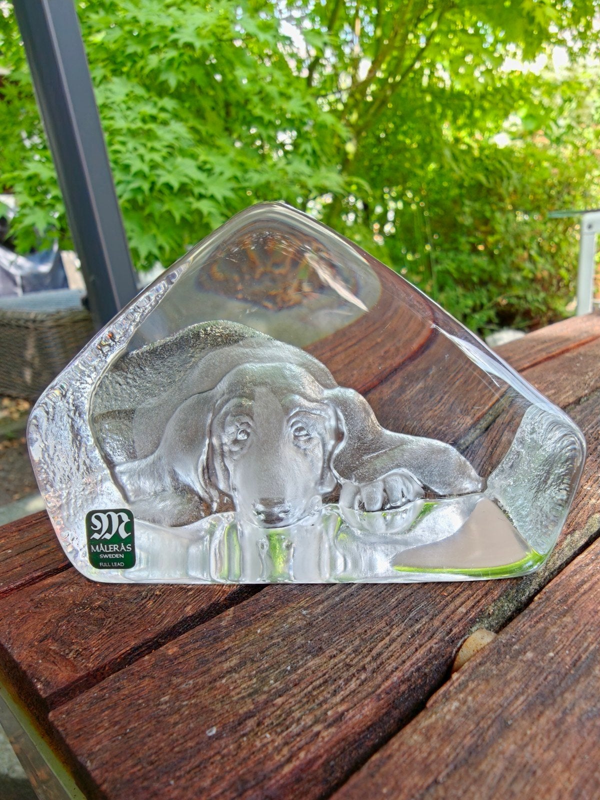 Målerås Glas Design Hond - Kristallen Beeldje, Ophalen of Verzenden