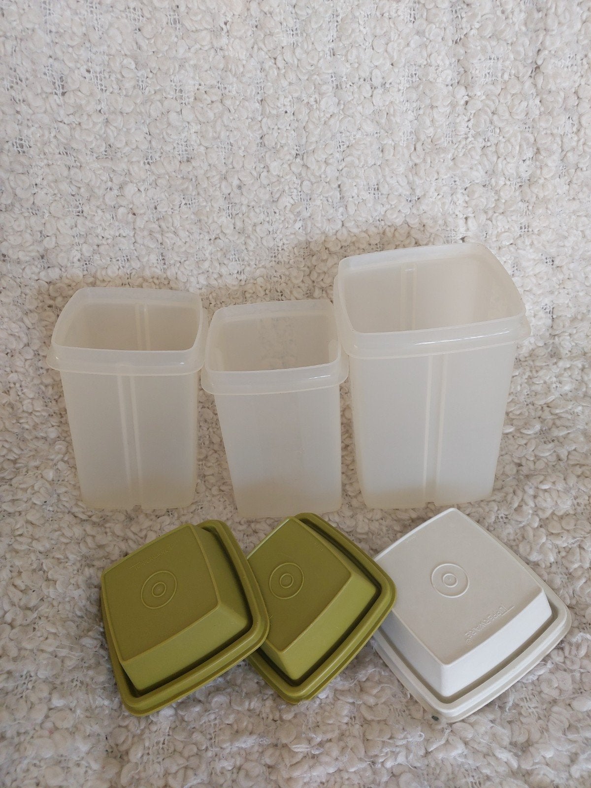 3 Tupperware voorraadbussen met deksel., Ophalen of Verzenden, Zo goed als nieuw, Bus of Trommel