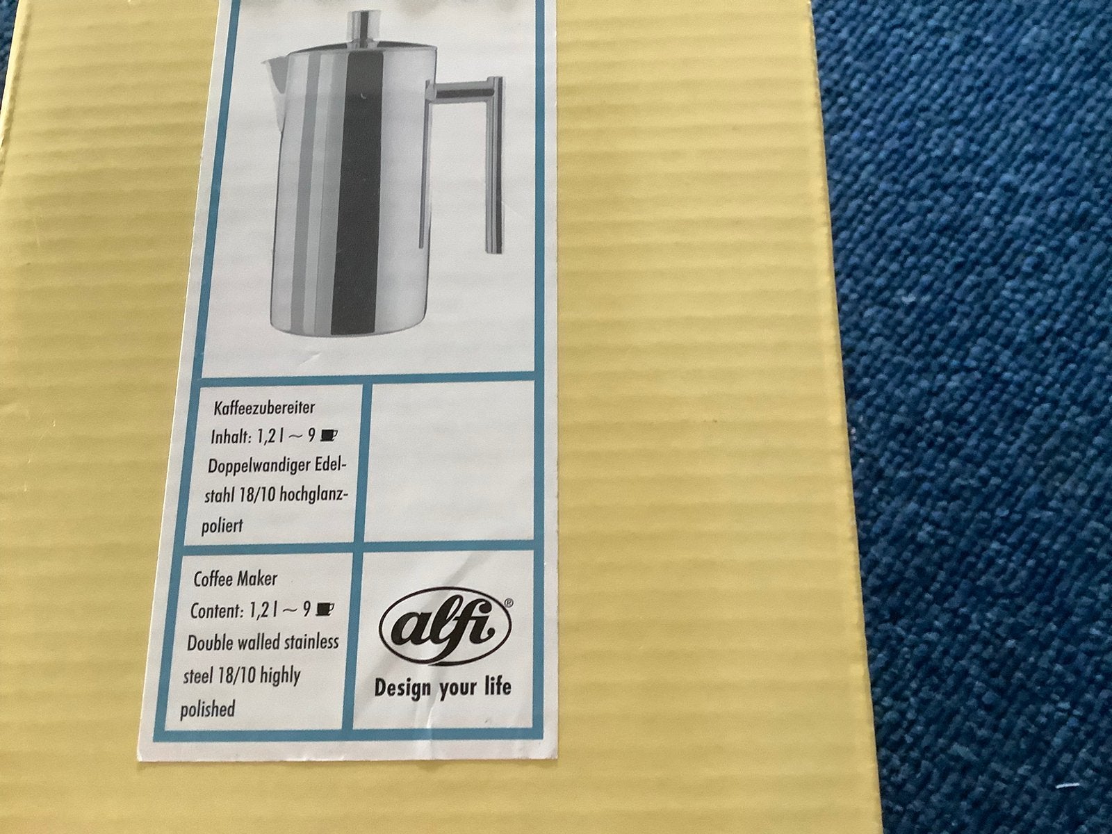 ALFI Coffeemaker, Overige modellen, Nieuw, Gemalen koffie, Ophalen of Verzenden