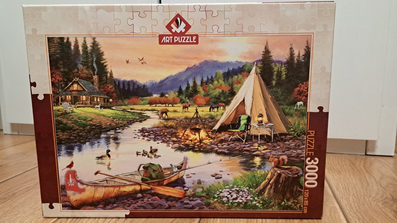ART PUZZLE 3000 stukjes - Mist 3 stukjes, Ophalen of Verzenden, Meer dan 1500 stukjes, Gebruikt, Legpuzzel