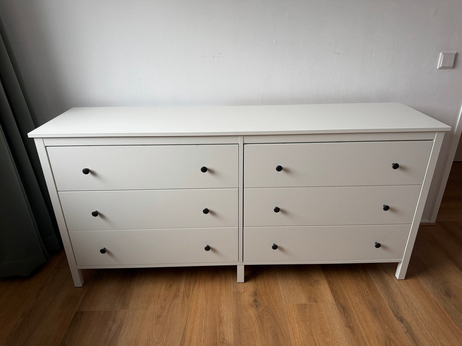 IKEA Koppang - Witte ladekast met 6 laden, Ophalen, 5 laden of meer, 150 tot 200 cm, Zo goed als nieuw