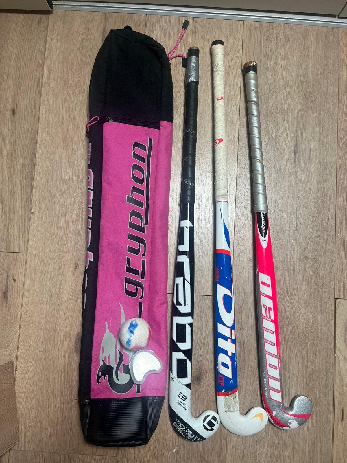Brabo hockey sticks / hockeytas, Sport en Fitness, Hockey, Ophalen of Verzenden, Zo goed als nieuw, Tas
