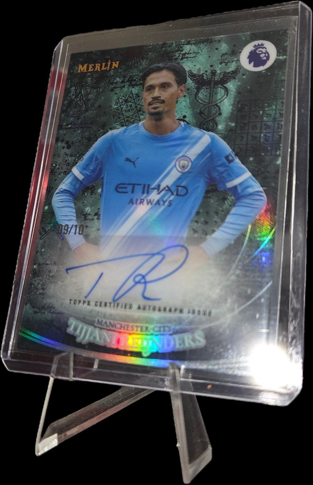 Tijani Reijnders Autographed Kaart /10 - Manchester City, Verzamelen, Ophalen, Zo goed als nieuw, Buitenlandse clubs, Spelerskaart