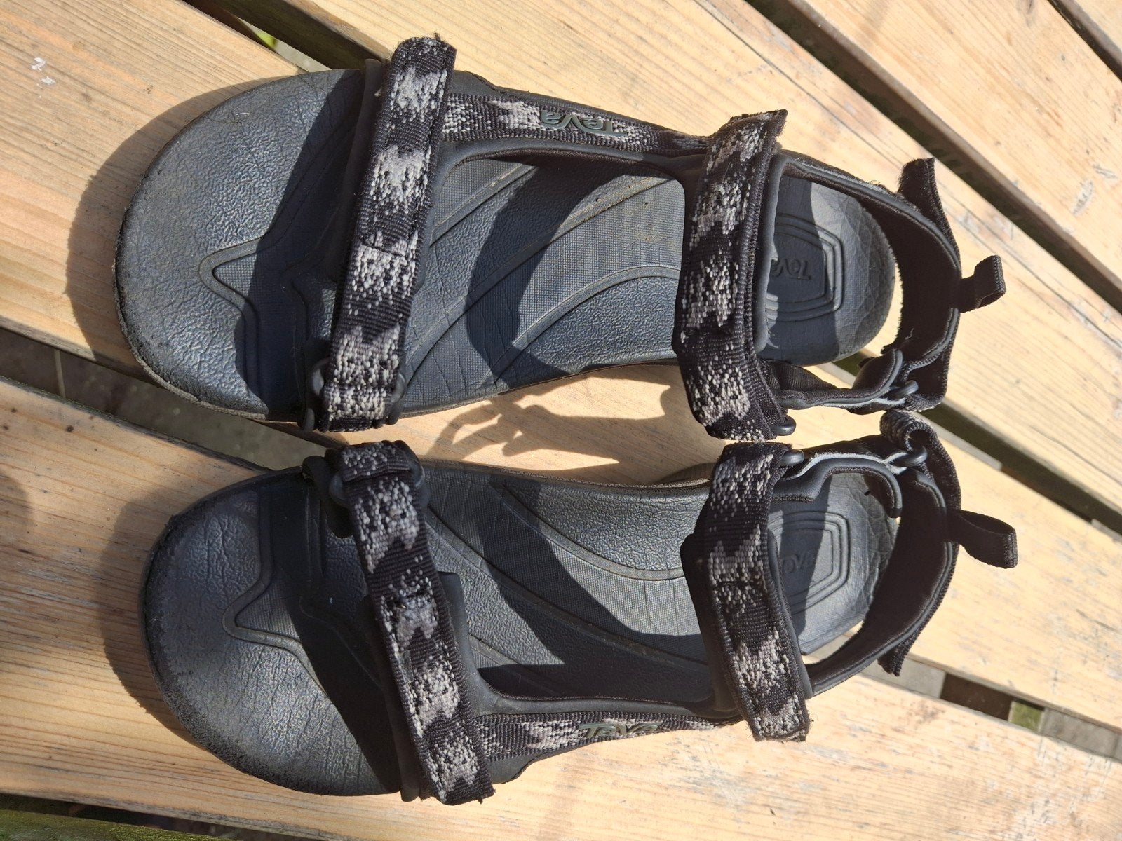 Teva sandalen maat 37, Zwart, Teva, Gedragen, Sandalen of Muiltjes