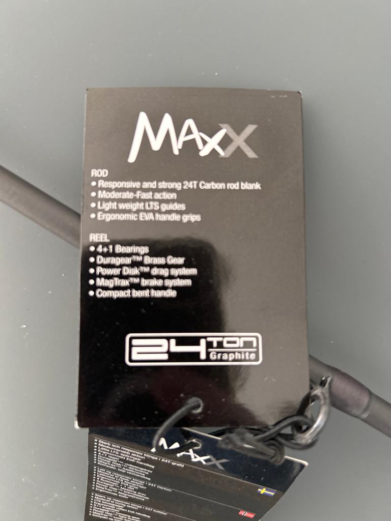 NIEUW! Abu garcia MAXX Werphengel met Molen - Nieuw, Ophalen of Verzenden, Nieuw, Complete hengel