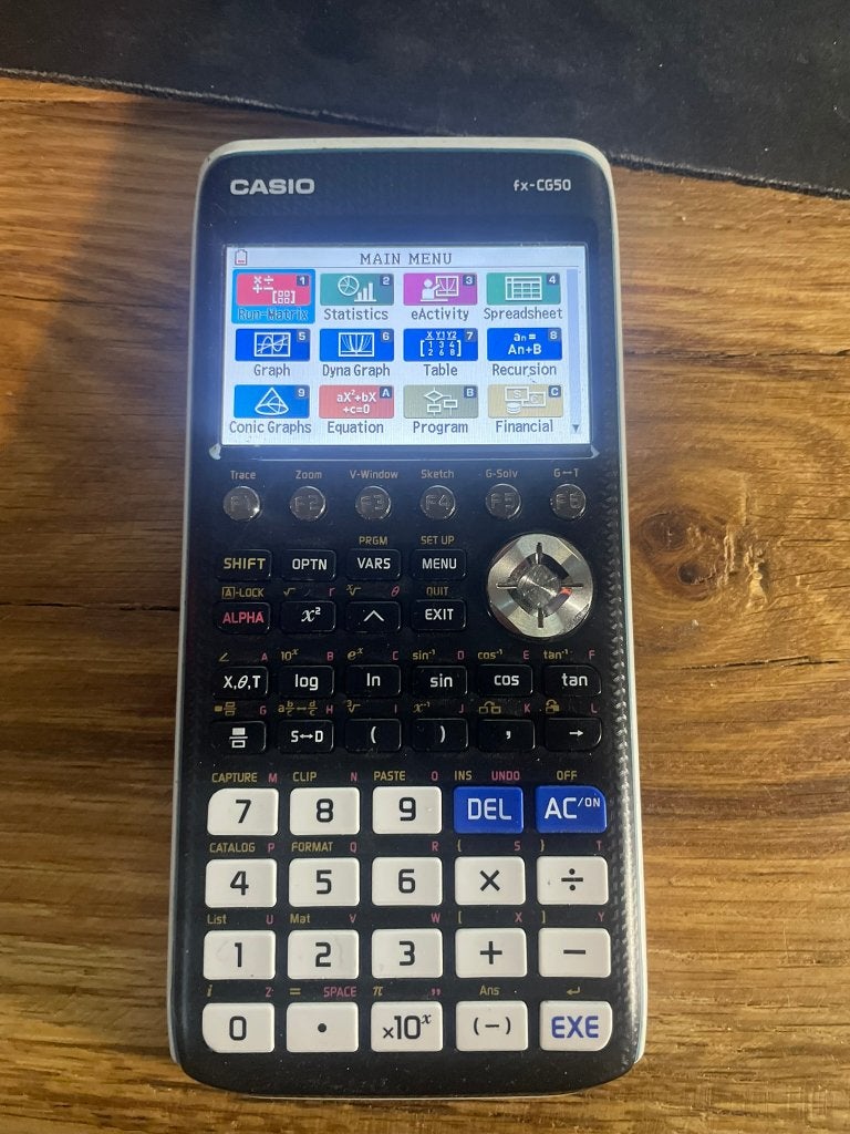 casio fx cg50 grafische rekenmachine, Ophalen of Verzenden, Grafische rekenmachine, Zo goed als nieuw
