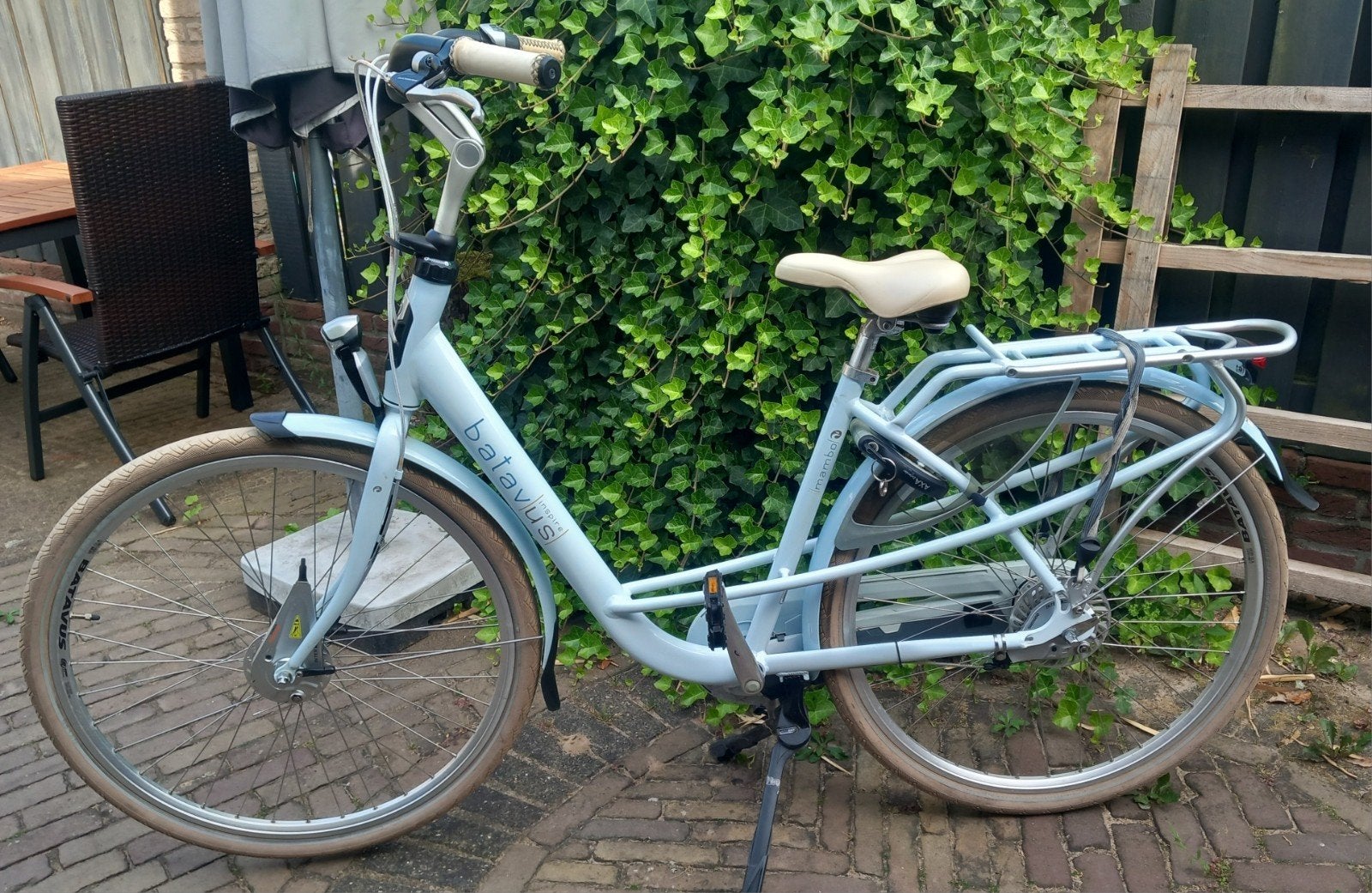 Batavus mambo inspire, lichtblauw, 28 inch, Ophalen, Gebruikt, Versnellingen, Batavus