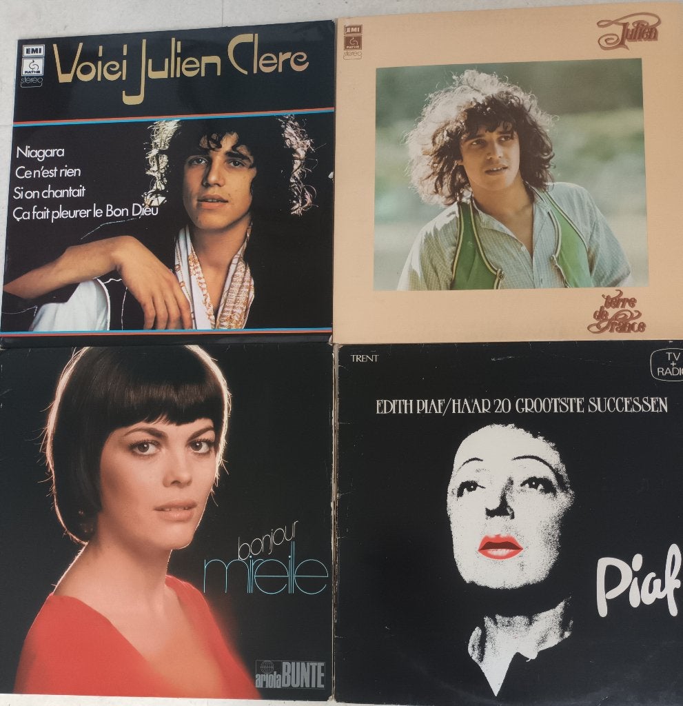 11 franstalige lp's, Ophalen of Verzenden, Gebruikt, LP