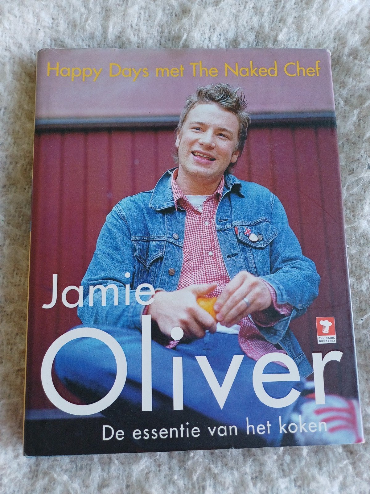 Happy Days met The Naked Chef - Jamie Oliver kookboek, Ophalen of Verzenden, Gelezen, Jamie Oliver, Voorgerechten en Soepen