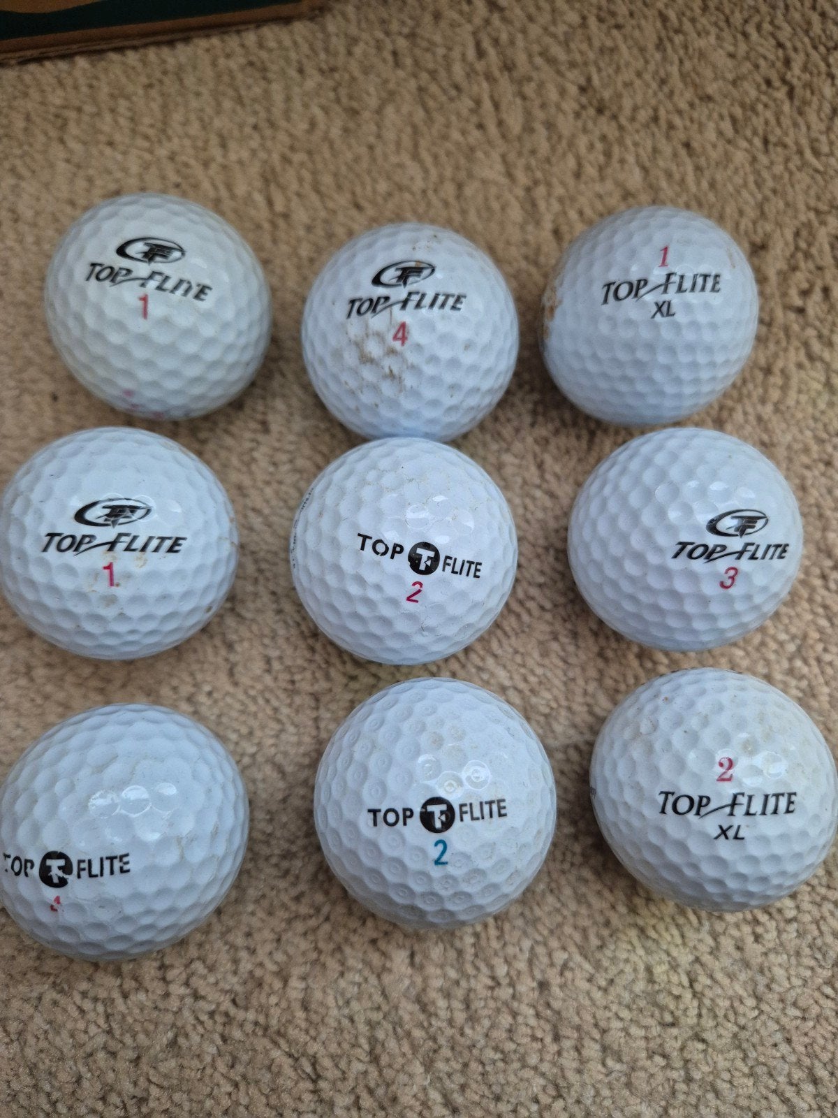 Topflite golfballen, Sport en Fitness, Golf, Ophalen of Verzenden, Gebruikt, Bal(len)