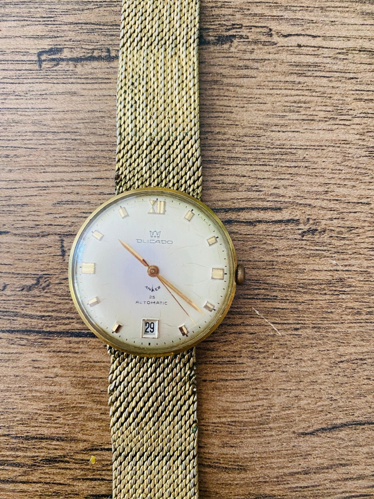 Ducado Automatic horloge jaren '60, Overige merken, Overige materialen, Met bandje, Polshorloge